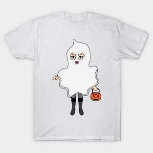 Ghost Halloween Trick or Treat Sticker 1 T-Shirt